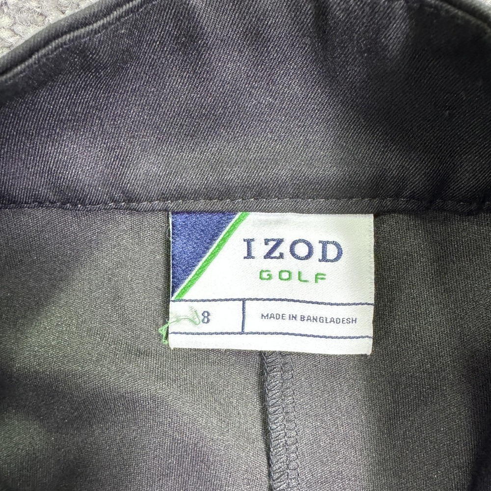 IZOD Golf Skort Womens 8 Black Pull On Lined Pockets Athletic Summer Casual - Picture 6 of 9